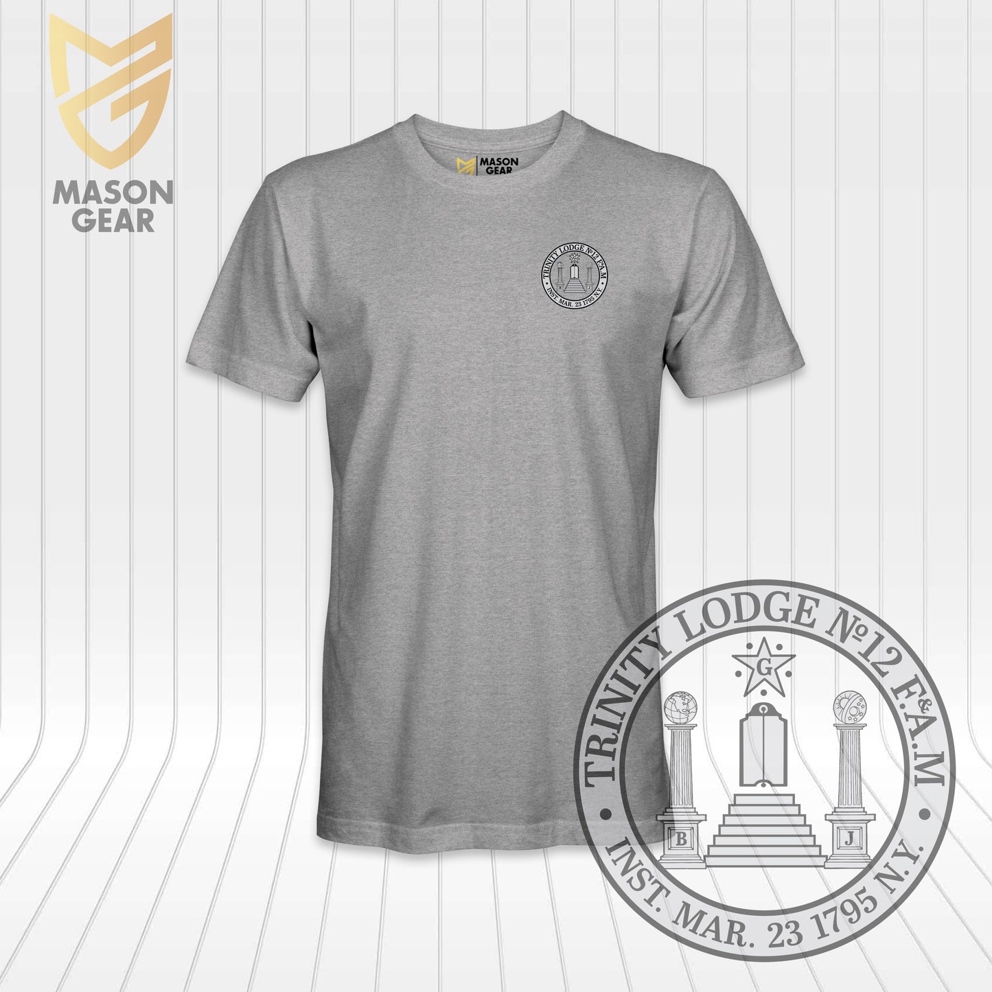 Trinity Lodge No.12 F.& A.M.- T-shirt