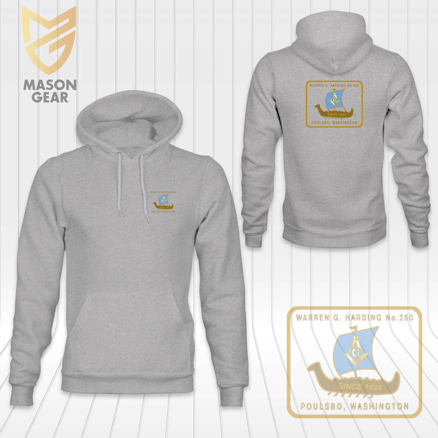 Warren G. Harding Lodge No.260, F.&A.M. - hoodie