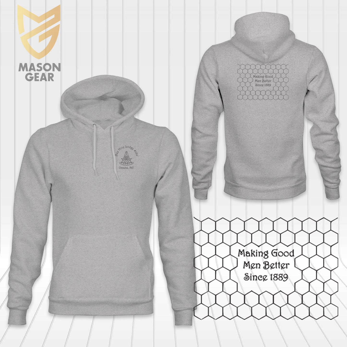 BEE HIVE Lodge 184 - Past Master Hoodie