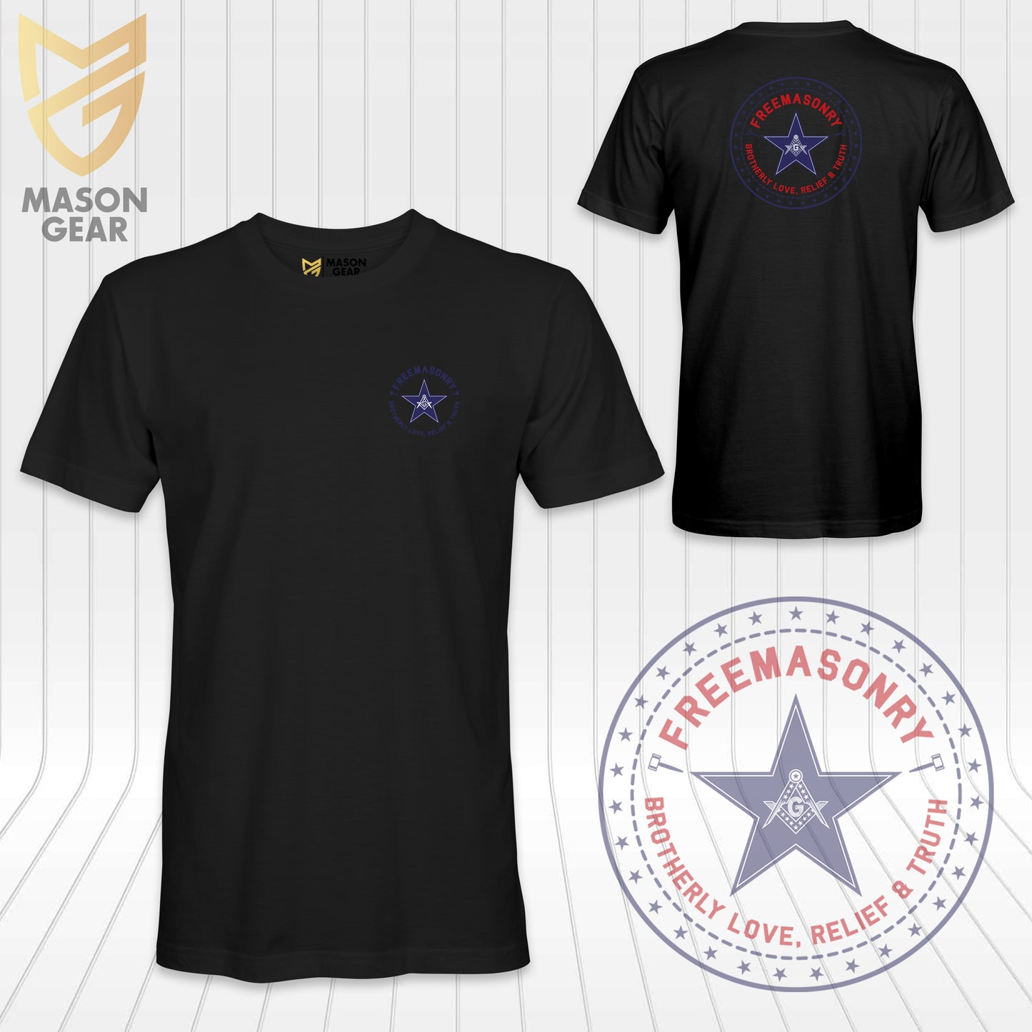 Freemasonry Star Values - T-shirt