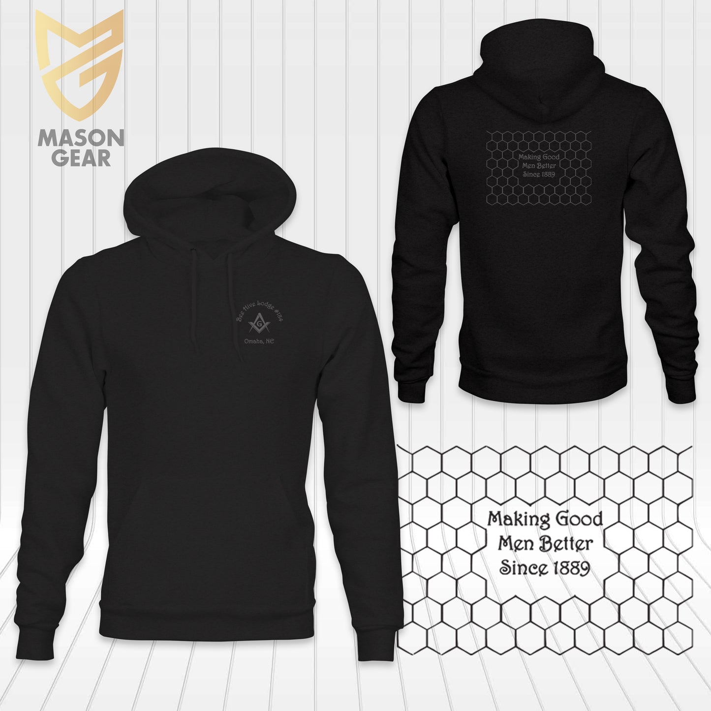 BEE HIVE Lodge 184 - Hoodie