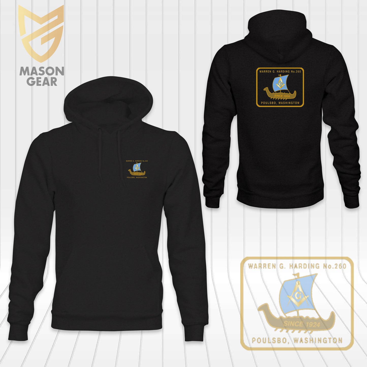 Warren G. Harding Lodge No.260, F.&A.M. - hoodie