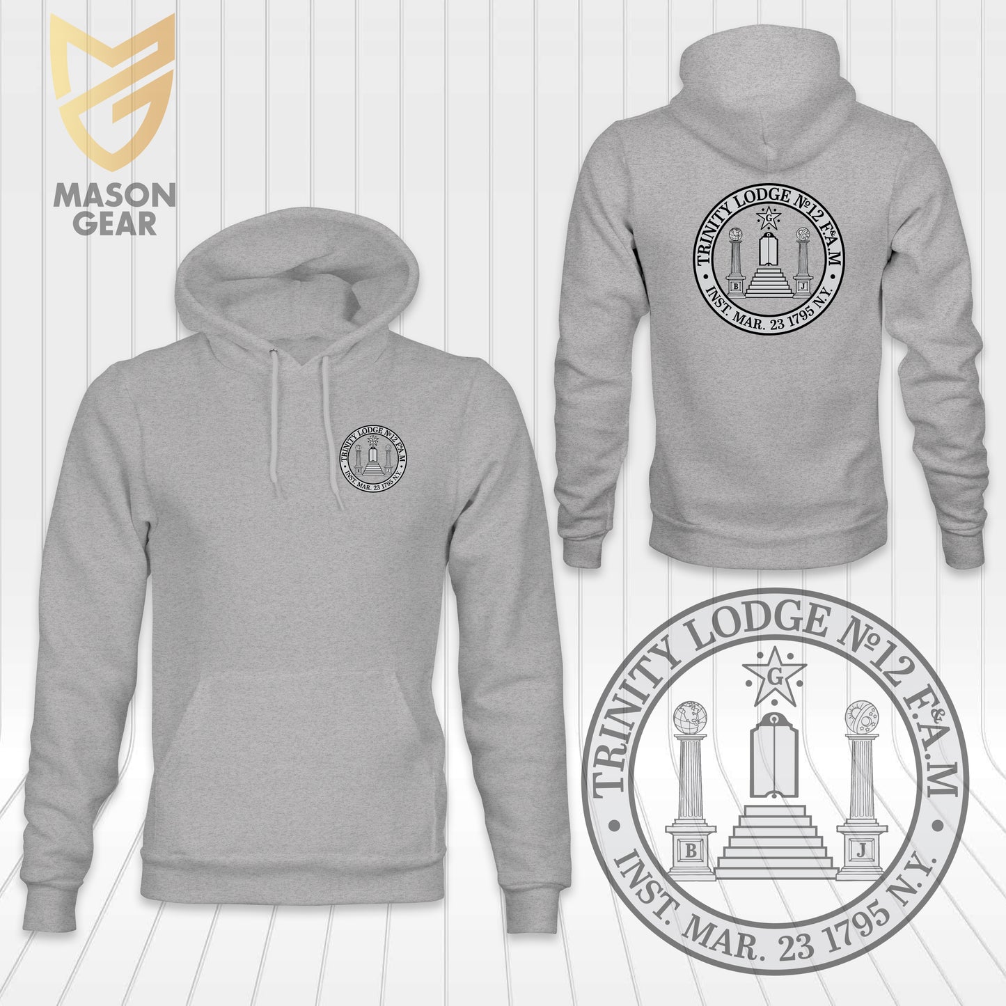 Trinity Lodge No.12 F.& A.M. - hoodie