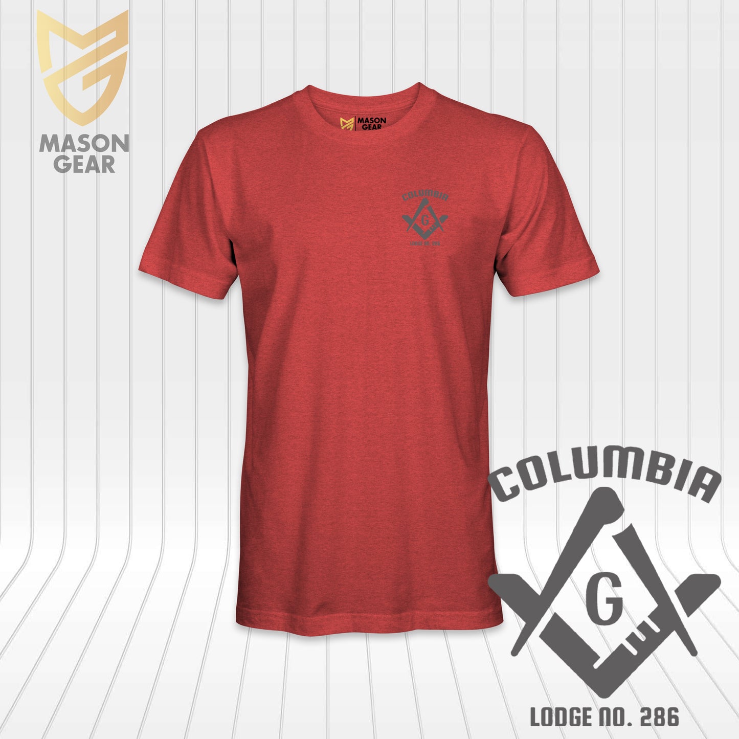 Columbia Masonic Lodge 286 - 1 print T-shirt