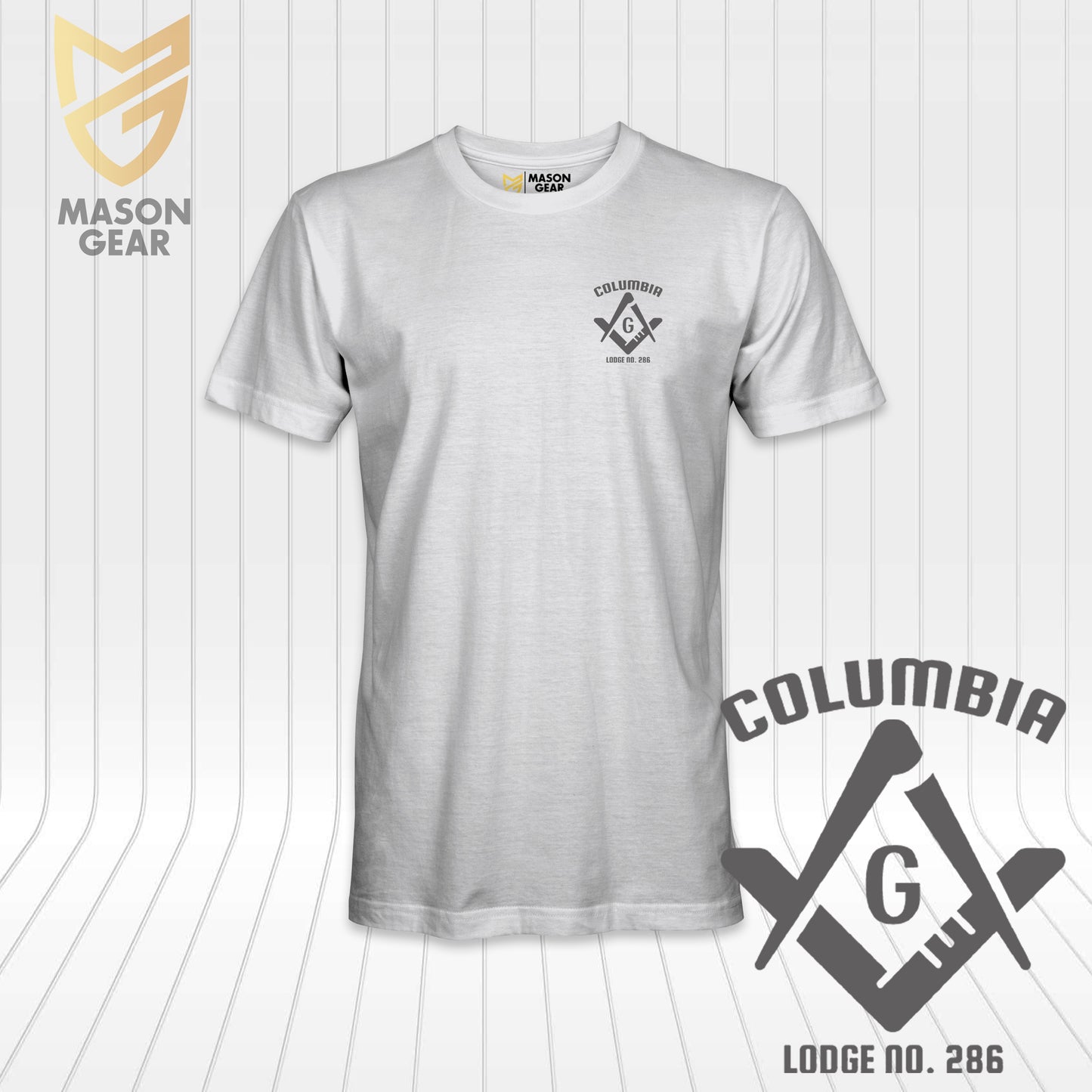 Columbia Masonic Lodge 286 - 1 print T-shirt